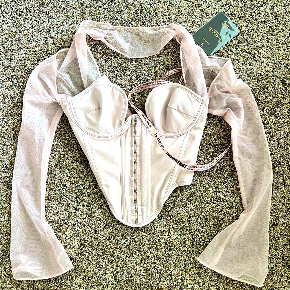 NWT PINK HOUSE OF CB CORSET TOP MINA SIZE SMALL